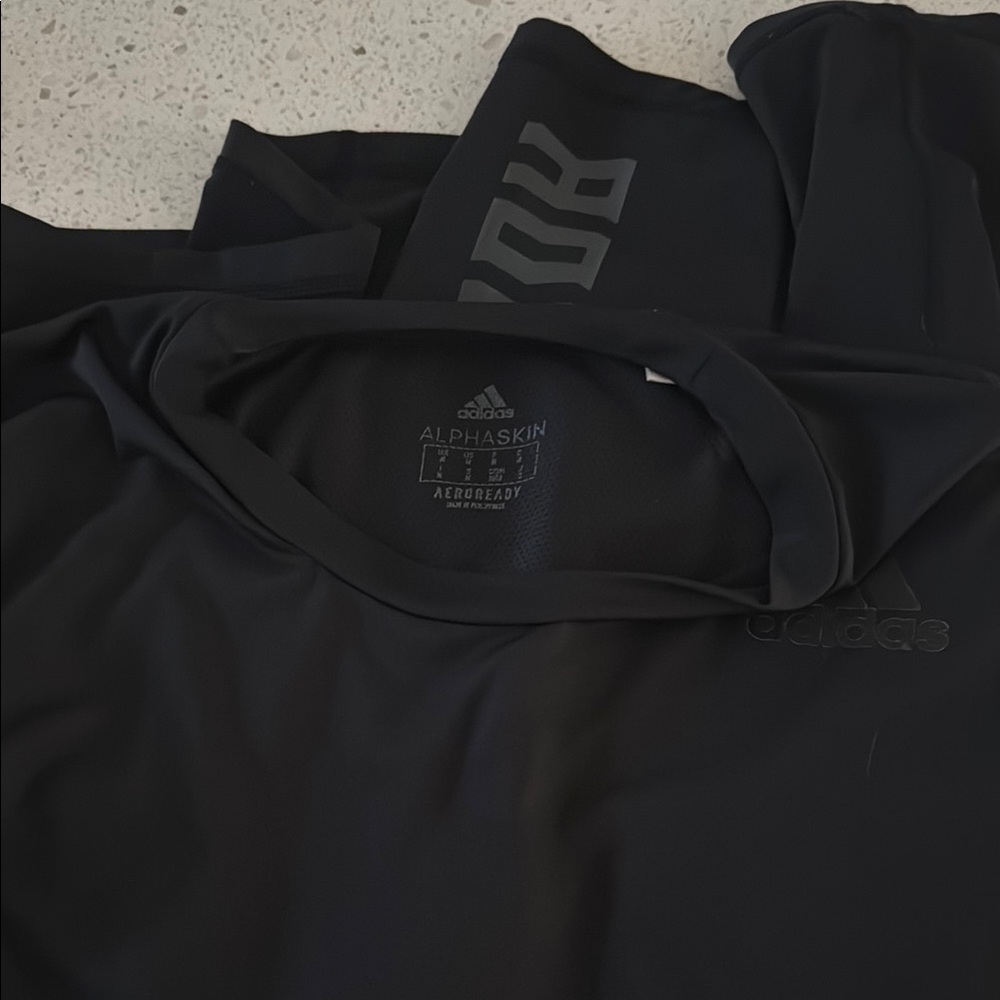 Adidas Black Alphaskin Performance Top